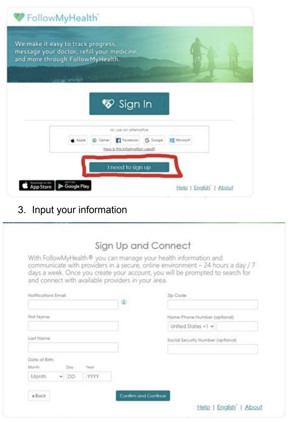Sign Up