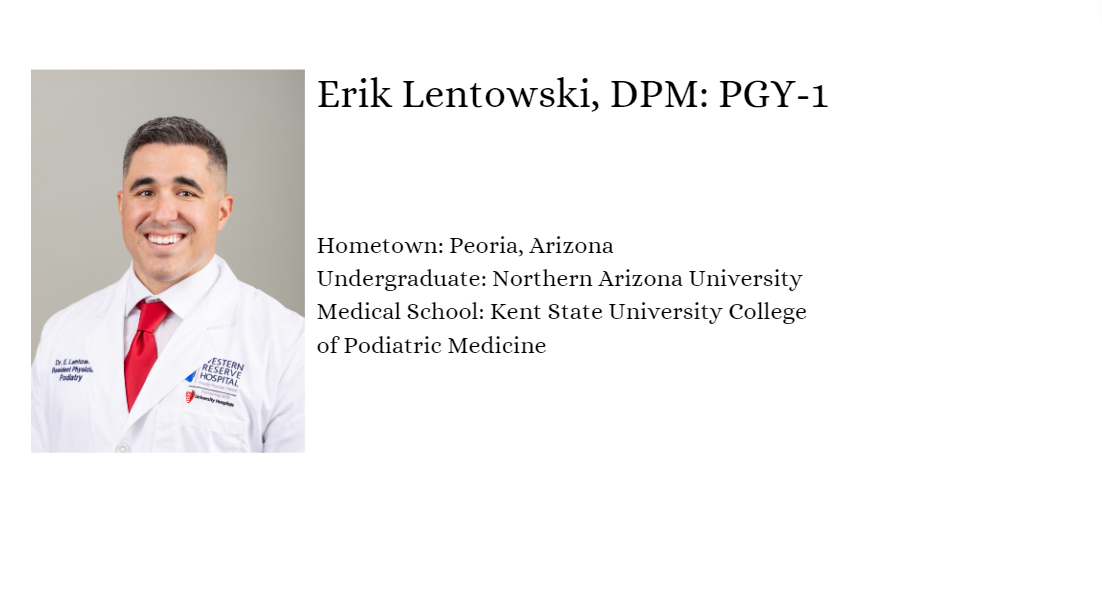 Podiatry Resident