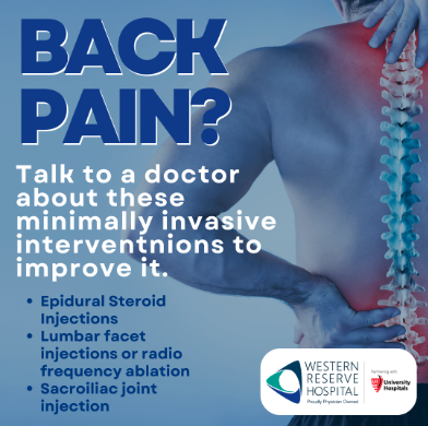 Western Reserve Hospital Back Pain