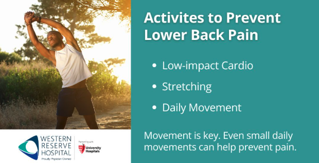 Activities to Prevent Lower Back Pain