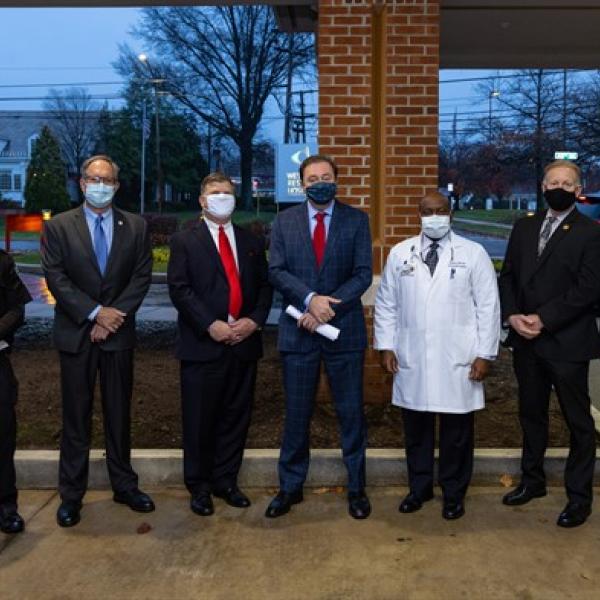 John Howe, Security; Mayor John Pribonic; Mayor James Armstrong; Dr. Robert Kent; Dr. Gregory Hill; Mayor Don Walters; Mayor Bernie Hovey